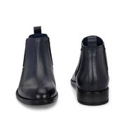 Men Premium Leather Ankle Chelsea Boot (Royale-80-Blue)