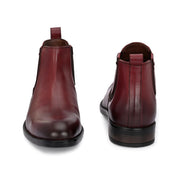 Men Premium Leather Ankle Chelsea Boot (Royale-80-Bordo)