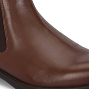 Men Premium Leather Ankle Chelsea Boot (Royale-80-Brown)