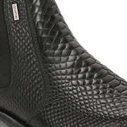 Men Premium Leather Black Chelsea Boot (Royale-88-Black)