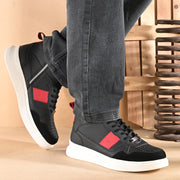 West Port High-Top Sneakers (SAILOR-75-BLACK)