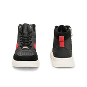 West Port High-Top Sneakers (SAILOR-75-BLACK)