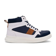 West Port High-Top Sneakers (SAILOR-75-BLUE-WHITE)