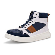 West Port High-Top Sneakers (SAILOR-75-BLUE-WHITE)