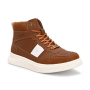 West Port High-Top Sneakers (SAILOR-75-TAN)