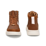 West Port High-Top Sneakers (SAILOR-75-TAN)