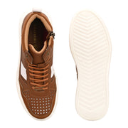 West Port High-Top Sneakers (SAILOR-75-TAN)