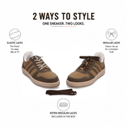 West Port Urban Casual Sneakers for Men – Brown & Tan (SNEAK-50-BROWN-TAN)