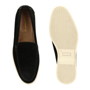 West Port Men Trendy Leather Loafers (Thrive-10-Black)