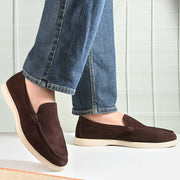 West Port Men Trendy Leather Loafers (Thrive-10-Brown)