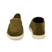 West Port Men Trendy Leather Loafers (Thrive-10-Olive)