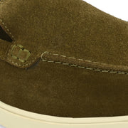 West Port Men Trendy Leather Loafers (Thrive-10-Olive)