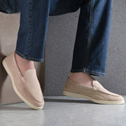 West Port Men Trendy Leather Loafers (Thrive-10-Sand)