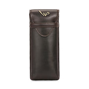 West Port Premium Leather Stylish Protective Eyewear Case For Sunglasses & Spectacles (UUT-AO-01-BROWN)