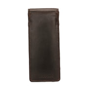 West Port Premium Leather Stylish Protective Eyewear Case For Sunglasses & Spectacles (UUT-AO-01-BROWN)