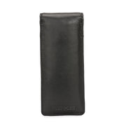 West Port Premium Leather Stylish Protective Eyewear Case For Sunglasses & Spectacles (UUT-AO-01-BLACK)