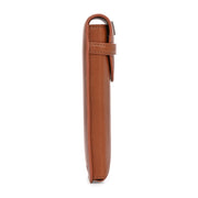 West Port Premium Leather Stylish Protective Eyewear Case For Sunglasses & Spectacles (UUT-AO-01-COGNAC)