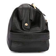 West Port Premium Leather Travel Toiletry Bag (UUT-AO-02-BLACK)