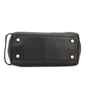 West Port Premium Leather Travel Toiletry Bag (UUT-AO-02-BLACK)