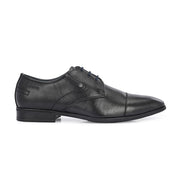 Men Premium Leather Lace-Up Formal Shoes (V-ROMAN-52-BLACK)