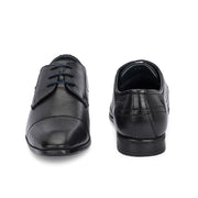 Men Premium Leather Lace-Up Formal Shoes (V-ROMAN-52-BLACK)