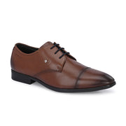 Men Premium Leather Lace-Up Formal Shoes (V-ROMAN-52-MOCCA)