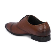 Men Premium Leather Lace-Up Formal Shoes (V-ROMAN-52-MOCCA)