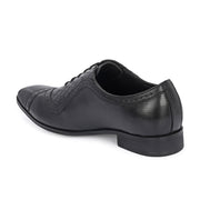 Men Premium Leather Formal Oxford Shoes (V-ROMAN-60-BLACK)