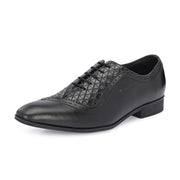 Men Premium Leather Formal Oxford Shoes (V-ROMAN-60-BLACK)