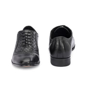 Men Premium Leather Formal Oxford Shoes (V-ROMAN-60-BLACK)