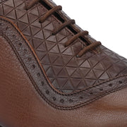 Men Premium Leather Formal Oxford Shoes (V-ROMAN-60-BROWN)