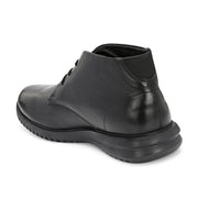 West Port Men Black Leather Chukka Boots (V-STAR-80-BLACK)