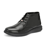 West Port Men Black Leather Chukka Boots (V-STAR-80-BLACK)