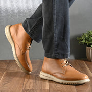 West Port Men Tan Leather Chukka Boots (V-STAR-80-TAN)
