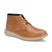West Port Men Tan Leather Chukka Boots (V-STAR-80-TAN)