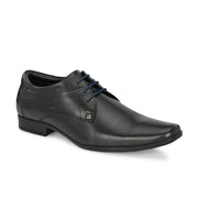 Men Premium Leather Lace Up Shoe (VINTAGE-52-BLACK)