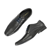Men Premium Leather Lace Up Shoe (VINTAGE-52-BLACK)