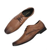 Men Premium Leather Lace Up Shoe (VINTAGE-52-MOCCA)
