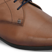 Men Premium Leather Lace Up Shoe (VINTAGE-52-MOCCA)