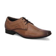 Men Premium Leather Lace Up Shoe (VINTAGE-52-MOCCA)