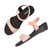 Women Premium Wedge Sandals (W-AF-07-PEACH)