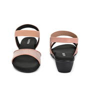 Women Premium Wedge Sandals (W-AF-07-PEACH)
