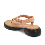 Women Embellished Ethnic Comfort Sandals (W-AH-01-ANTIQUE)