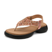 Women Embellished Ethnic Comfort Sandals (W-AH-01-ANTIQUE)