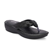 Women Casual Comfort Slippers (W-AH-08-BLACK)