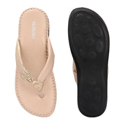 Women Casual Comfort Slippers (W-AH-08-OFFWHITE)