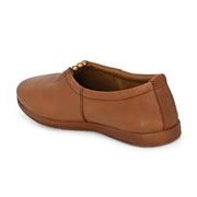 Women Premium Leather Slip On Flats (W-Angel-10-Cognac)