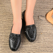 Women Premium Leather Slip On Flexible Loafer (W-Angel-50-Black)