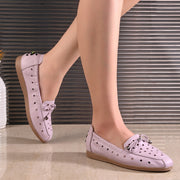 Women Premium Leather Slip On Flexible Loafer (W-Angel-50-Pink)