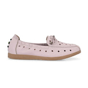 Women Premium Leather Slip On Flexible Loafer (W-Angel-50-Pink)